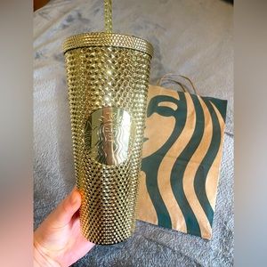 Starbucks Gold Bling Tumbler 24oz
